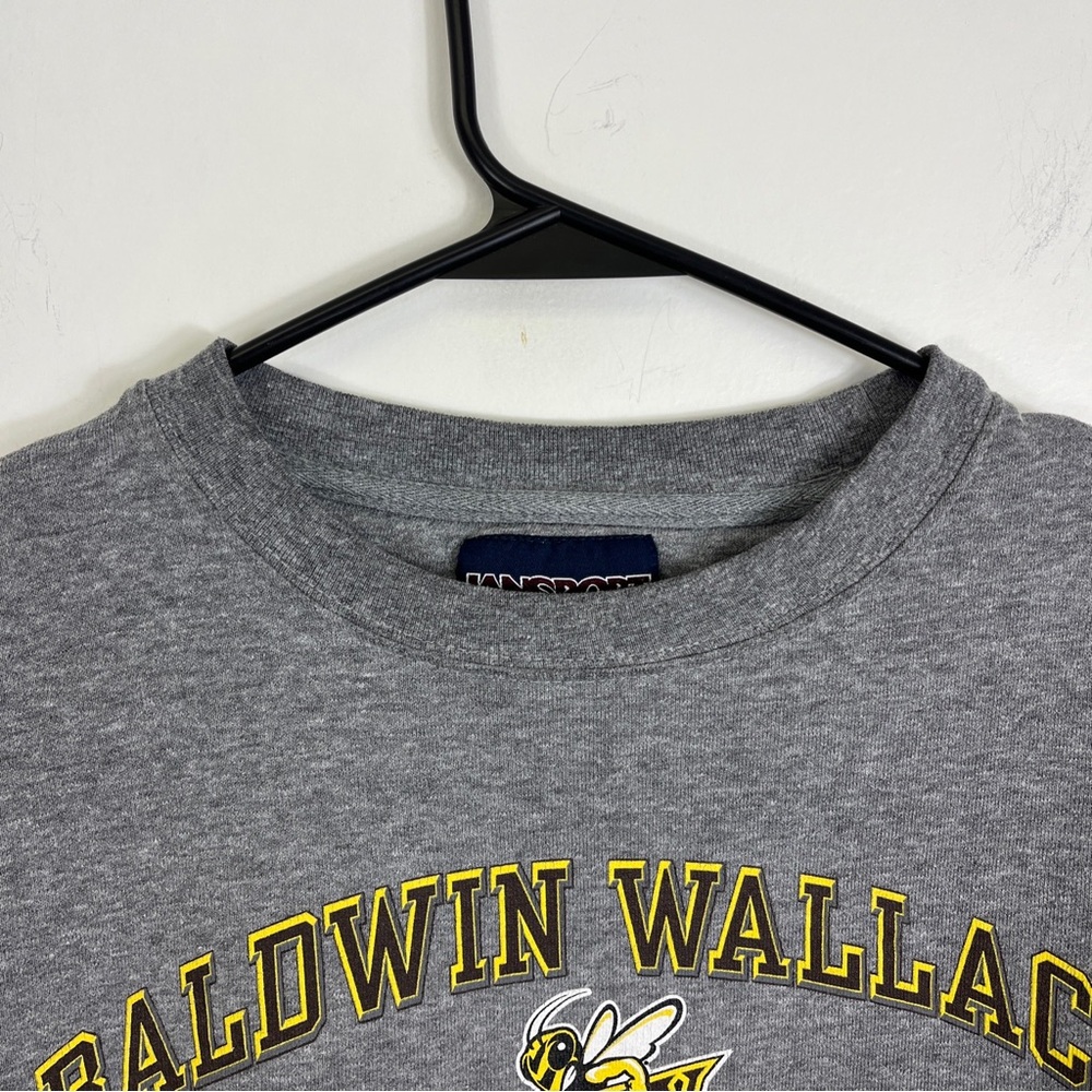 Baldwin Wallace University Crewneck Sweatshirt SZ Small Jansport Gray - Picture 3 of 11